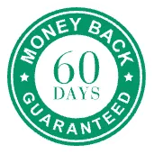 VISIVRA 60-day 100% satisfaction money-back guarantee seal